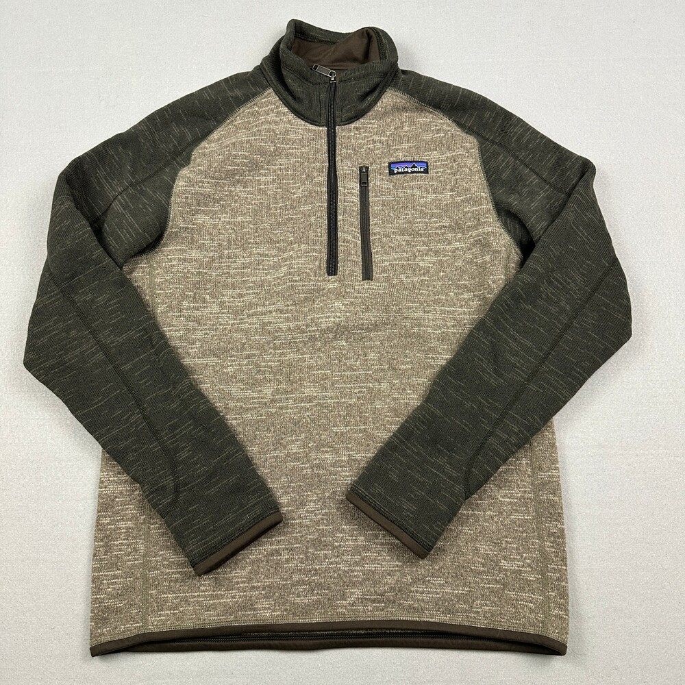 Patagonia Jacket Men Small Brown Better Sweater Fleece 1/4 Zip Gorpcore Outdoor